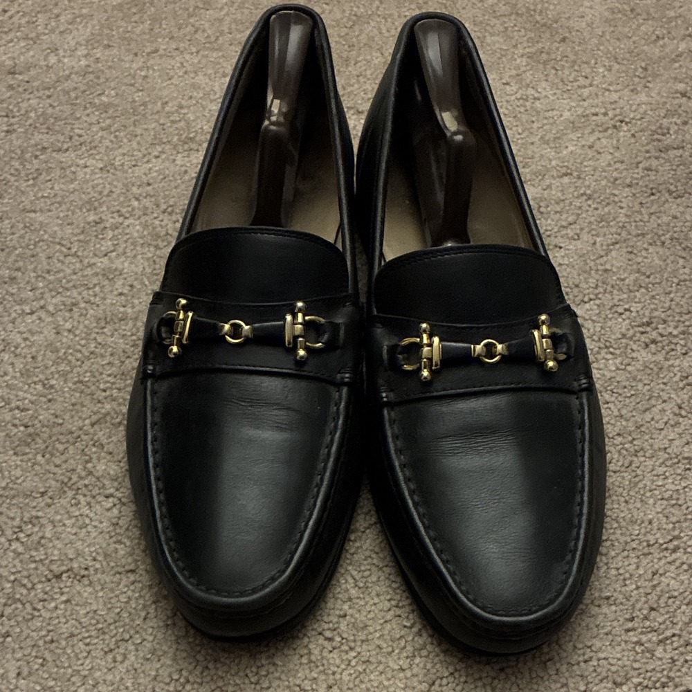 Bally Men's Size 11 M Black Leather Horsebit Slip-On Loafer Dress Shoes